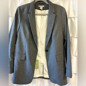 H&M Women’s gray oversized blazer NWT size S